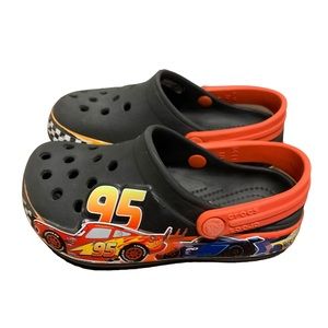 Disney Cars Lightning Mcqueen Crocs Waterproof Sandals Clogs Toddler Boys Size 9